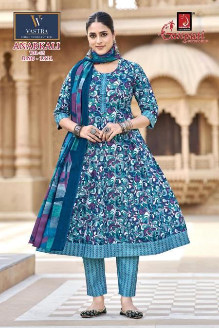 Ganpati anarkali vol-13 wholesale kurtis market